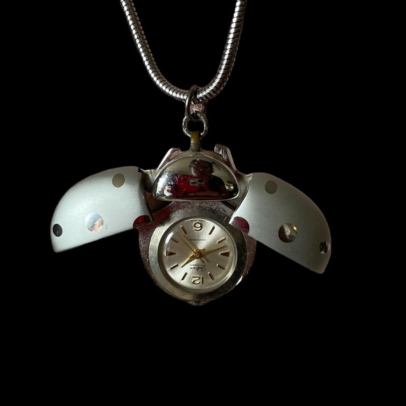Vintage Jewelry - Vintage Lady Bug Pocket Watch